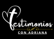 Logo Testimonios con Adriana